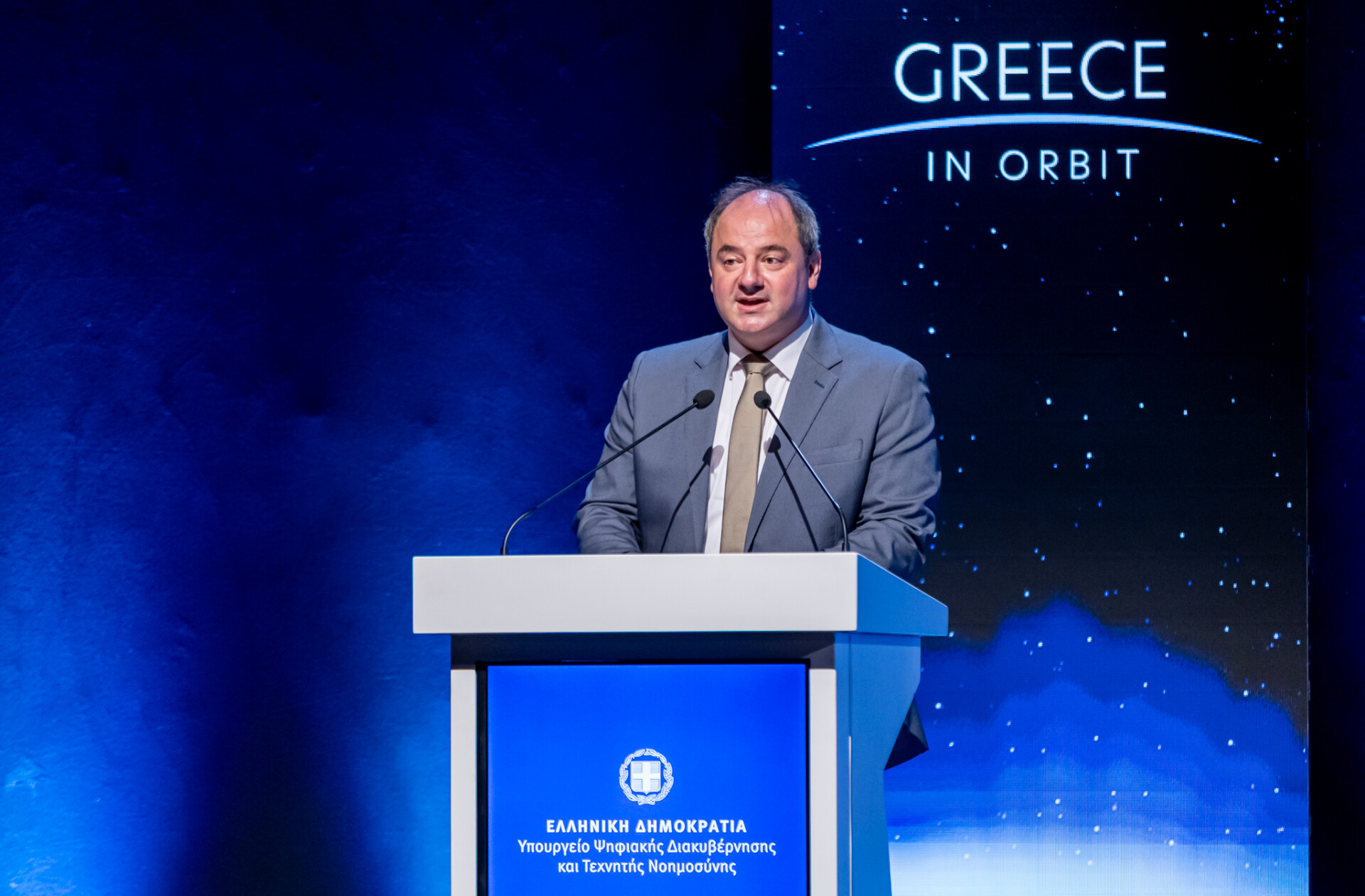 Ο γενικός γραμματέας Τηλεπικοινωνιών και Ταχυδρομείων Κωνσταντίνος Καράντζαλος 