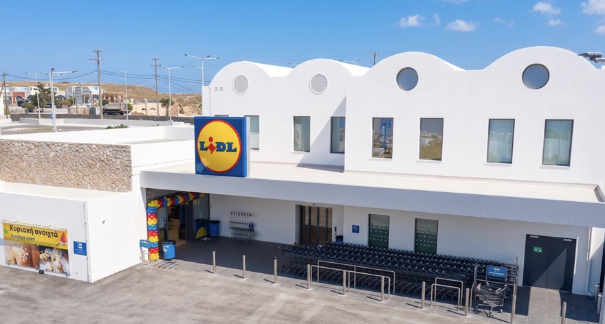 Lidl Ελλάς: Επένδυση 14,8 εκατ. για το νέο κατάστημα στη Σαντορίνη