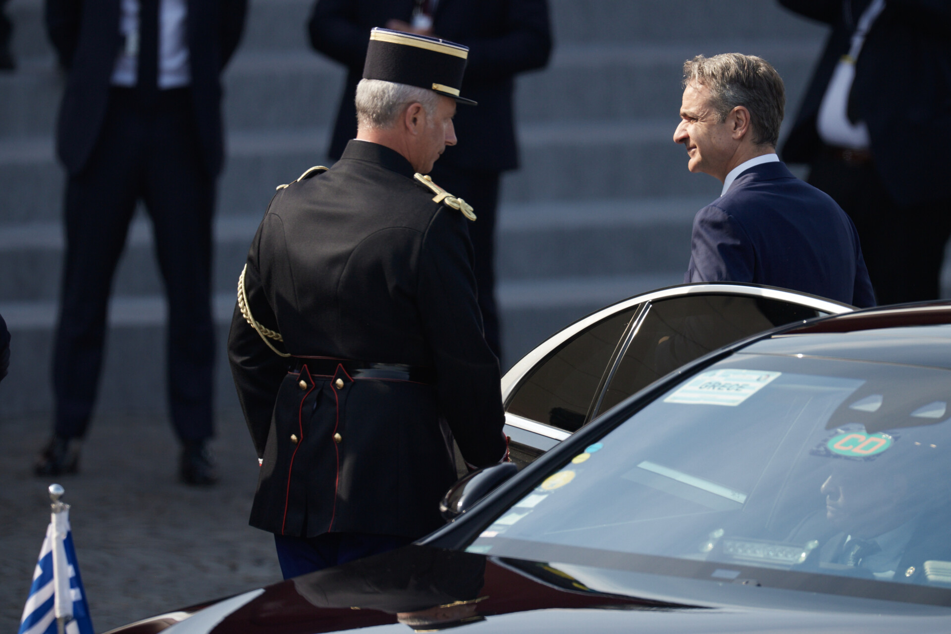 Ο Πρωθυπουργός Κυριάκος Μητσοτάκης στο Παρίσι στις εορταστικές εκδηλώσεις ©EUROKINISSI