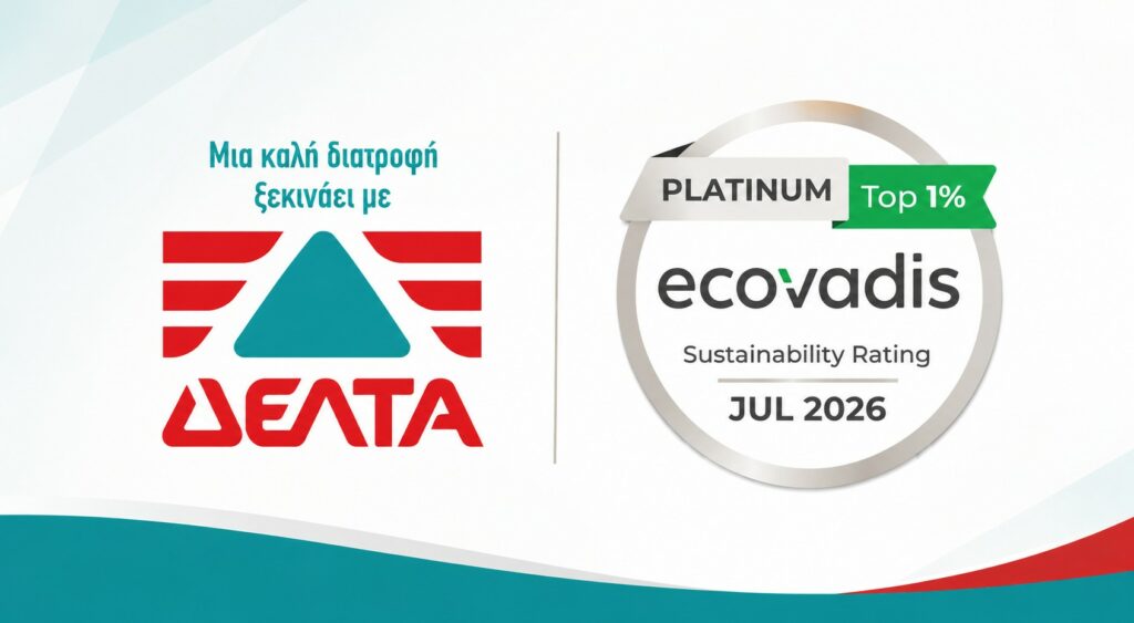 ΔΕΛΤΑ: Παγκόσμια διάκριση βιωσιμότητας στο top 1% των επιχειρήσεων
