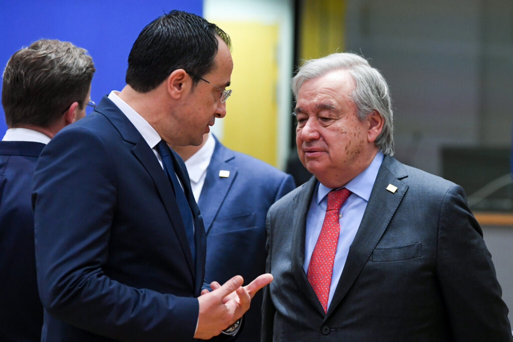 Κυπριακό: Κρίσιμη συνάντηση Γκουτέρες με Χριστοδουλίδη και Έρχιουρμαν