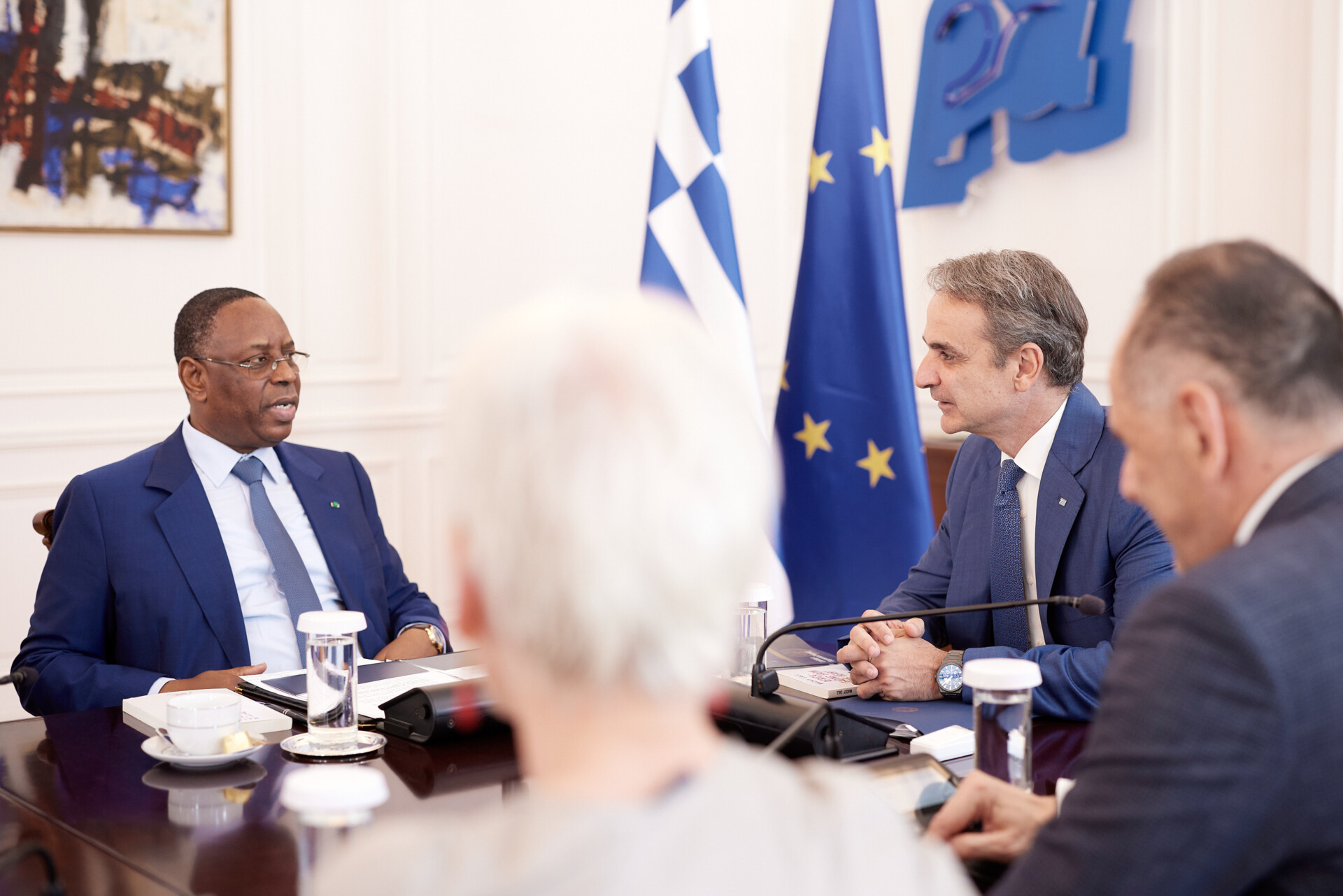 Συνάντηση με τον πρώην Πρόεδρο της Σενεγάλης, Macky Sal,