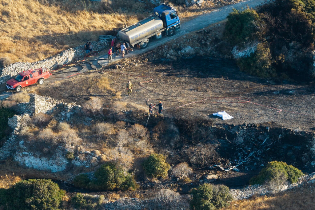 Ατύχημα στη Σίφνο: Έρευνες για τα αίτια πτώσης του ελικοπτέρου