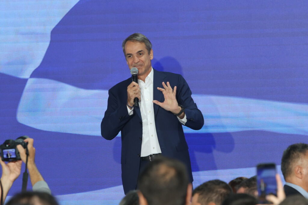 Μητσοτάκης: Στόχος νέα αυτοδυναμία με πάνω από 40% – “Τα νερά είναι ταραγμένα”