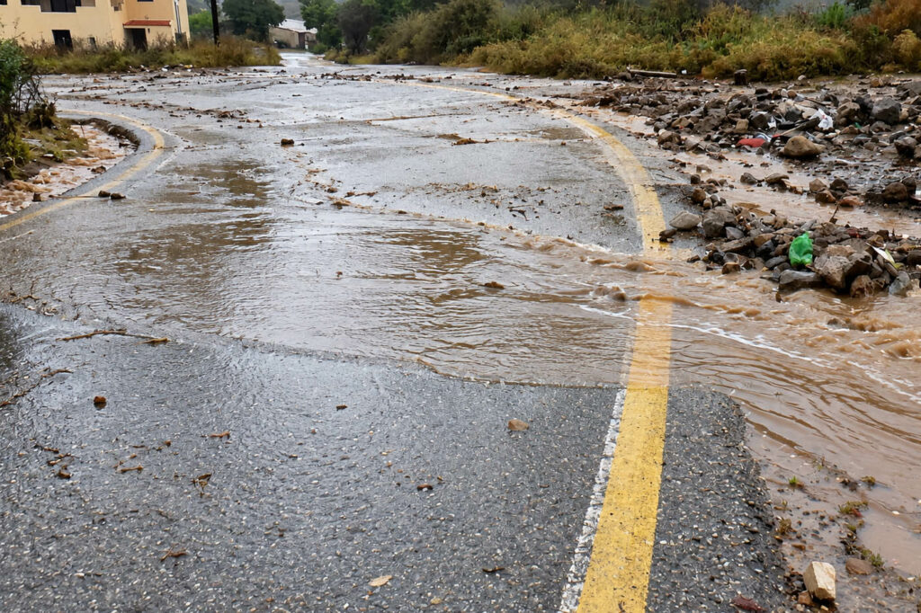 Αγροτικοί δρόμοι, ποιμνιοστάσια και καλλιέργειες με ελαιώνες και καστανιές έχουν υποστεί ζημιές δυτικά του νομού Χανίων