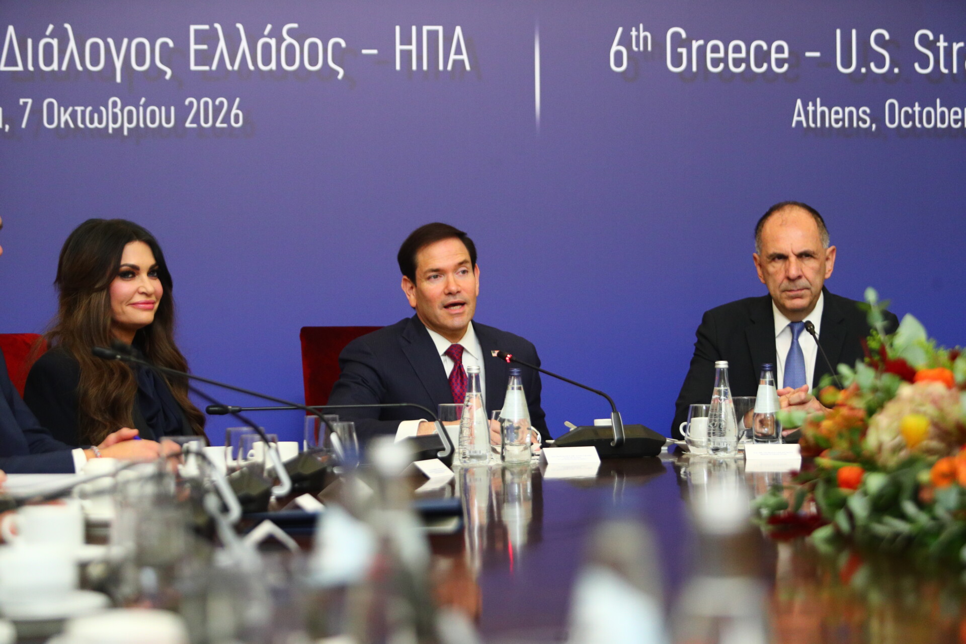 Υπουργείο Εξωτερικών. Συνάντηση του Υπ. Εξωτερικών Γιώργου Γεραπετρίτη με τον ομόλογο του των ΗΠΑ Μάρκο Ρούμπιο. 6ος Γύρος του Στρατηγικού Διαλόγου Ελλάδος-ΗΠΑ © EUROKINISSI